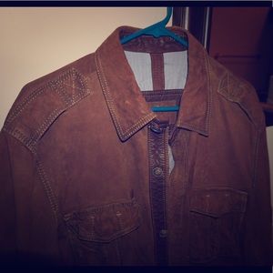 Massimo Dutti Mens Leather Jacket